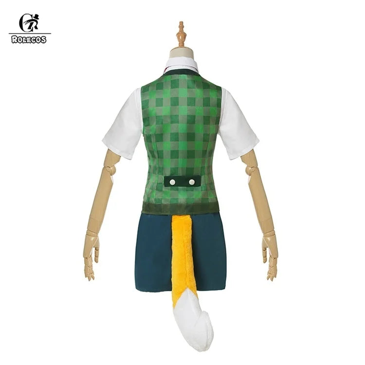 Animal Crossing Isabelle Cosplay Costume Game Animal Crossing New Horizons Costume Women Uniform Outfit Tail Headwear
