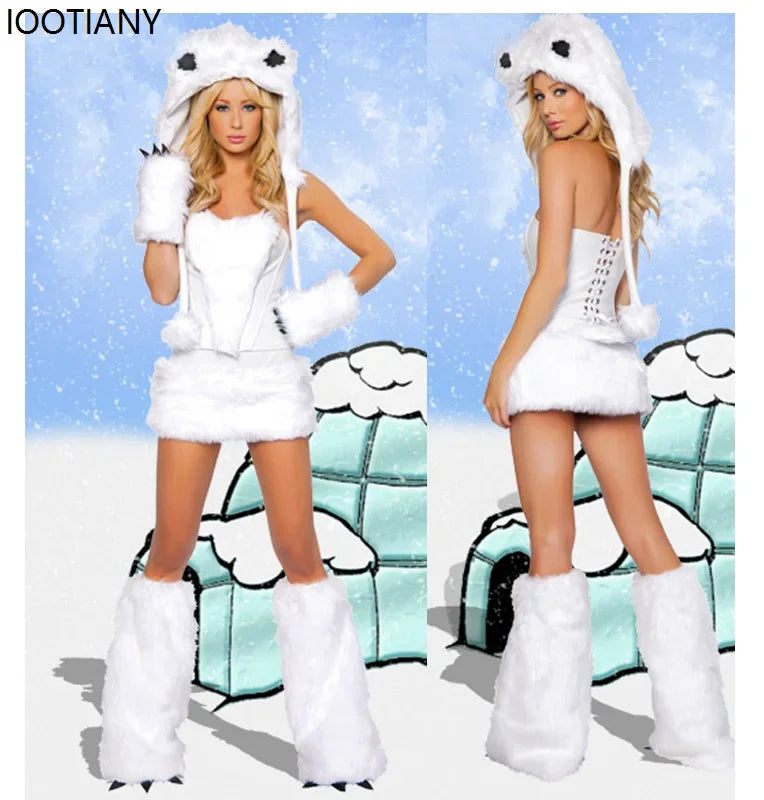 Anime Rabbit Fox CatwomanFancy Dress Carnival Party Stage Performance Dress Up Women Sexy Furry Cartoon Animal Cosplay Costumes