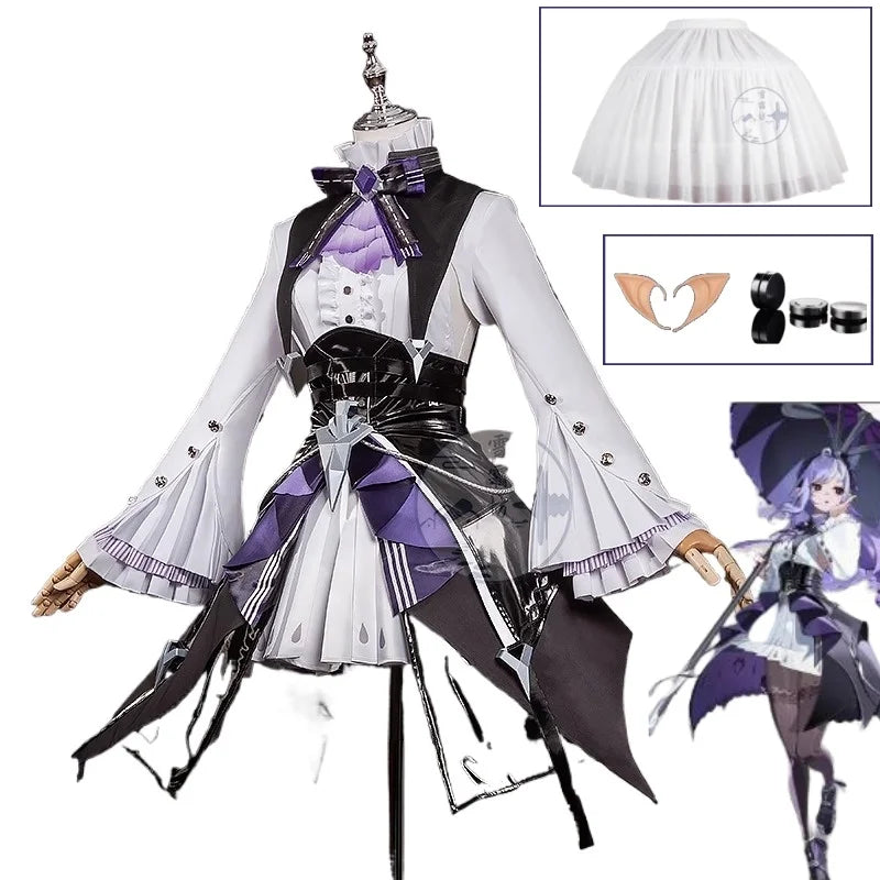 Game ZZZ Zenless Zone Zero Vivian Cosplay Costume Wig Dress Uniform Headwear Mockingbird Carnival Party Women Girls Con Clothes