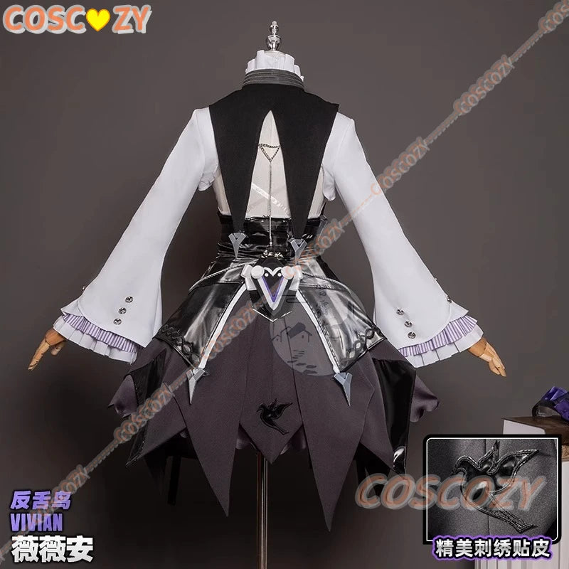 Game ZZZ Zenless Zone Zero Vivian Cosplay Costume Wig Dress Uniform Headwear Mockingbird Carnival Party Women Girls Con Clothes
