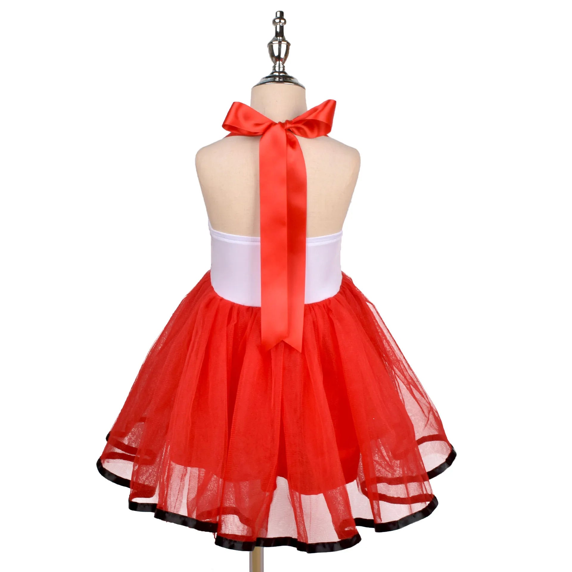 Baby Girls Cosplay Little Red Riding Hood Halloween Costume With Cape Dress up Halloween Red Princess Cloak Performance Dress