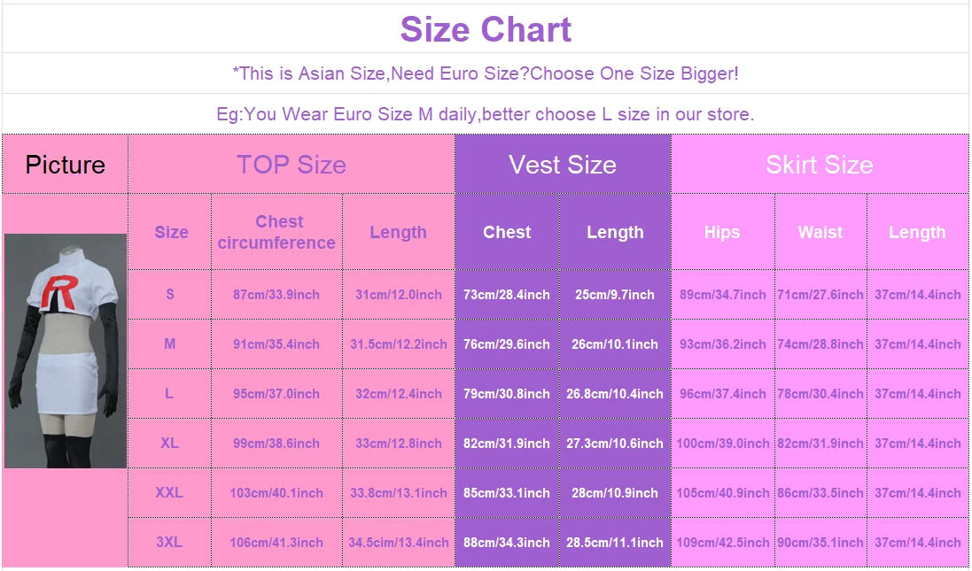 Anime Jessie and James Cosplay Costume Team Rocket Jessie Musashi James Kojirou Halloween Cosplay Costume Full Set Women Men