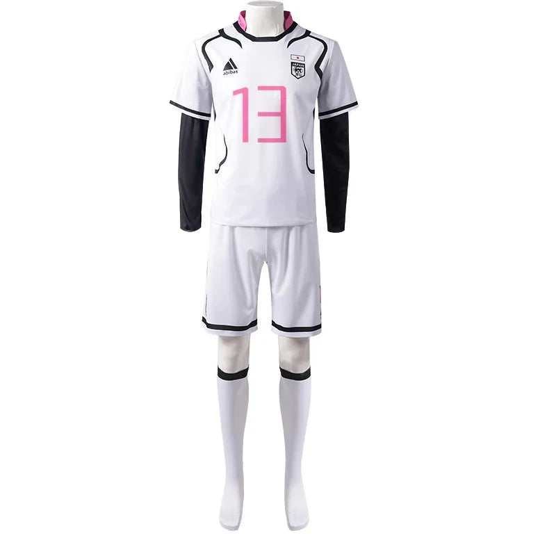 Anime Blue Lock Shidou Ryusei Cosplay Costume  Shidou Sports Oliver Aiku Soccer Jersey Sportswear Suit Football Party with Wigs