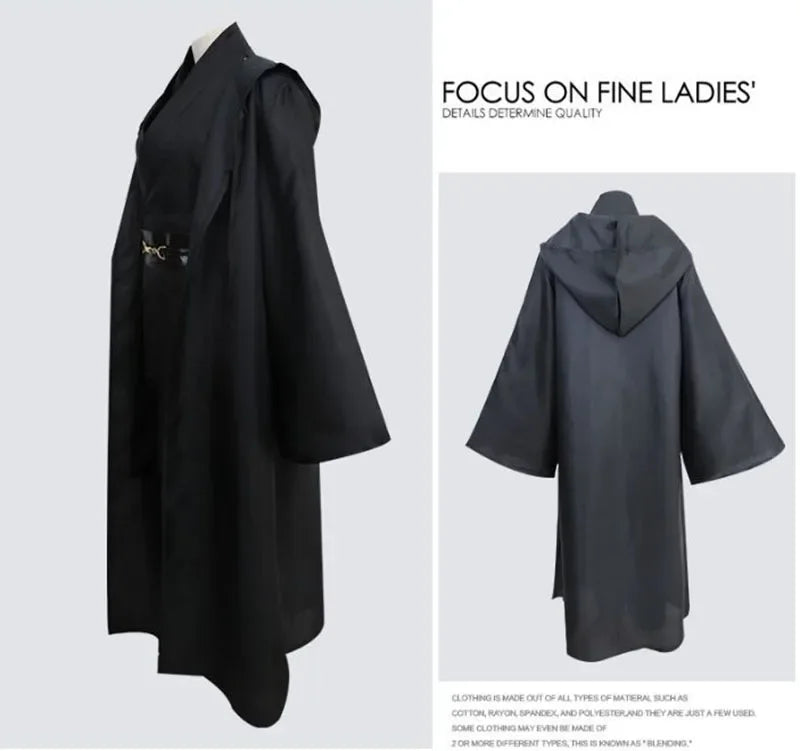 Star Cosplay War Anime Jedi Costume Anakin Replica Rob Halloween Outfits Clothes For Women Men Plus Size 4XL