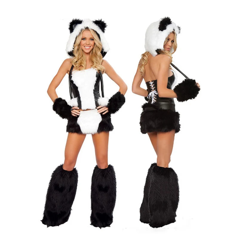 Anime Rabbit Fox CatwomanFancy Dress Carnival Party Stage Performance Dress Up Women Sexy Furry Cartoon Animal Cosplay Costumes