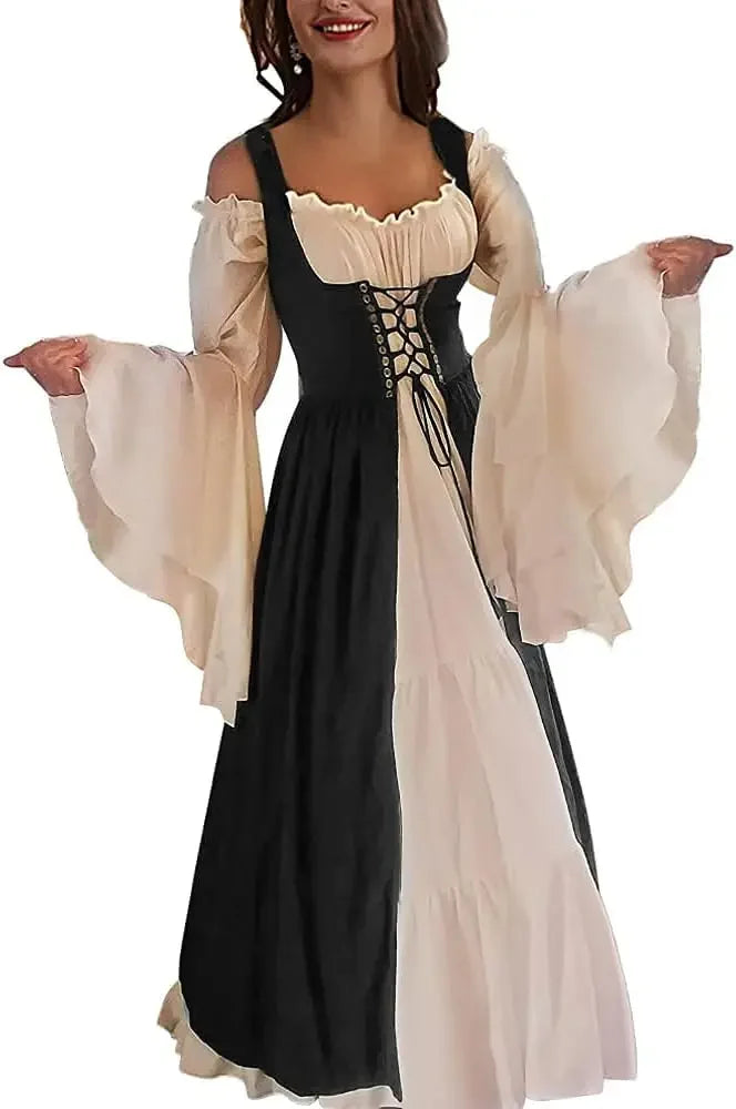 Cosplay Womens'S Medieval Renaissance Costume Cosplay Over Suit Dress Vest Victoria Princess Steam Punk Strap Plus Size