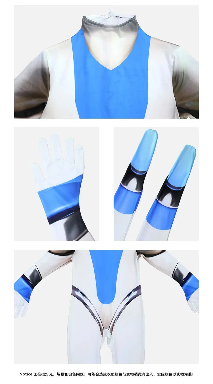 Children Adult Astro Bot Game Cosplay Costume Funny  Adult Astro Bot Jumpsuit Headwear Costume Carnival Costume Party Dress Up