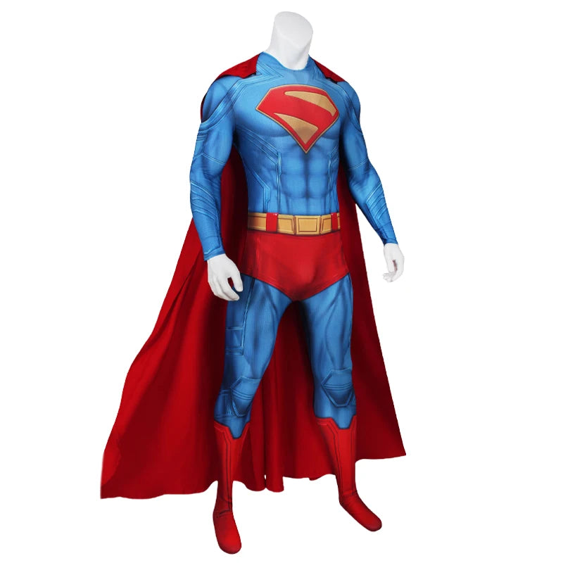 BEAST KINGDOM Superman 2025 Cosplay Kal-El Cosplay Costume An Inheritance Skintight Jumpsuit Cloak Movie Halloween Cos Adult Men