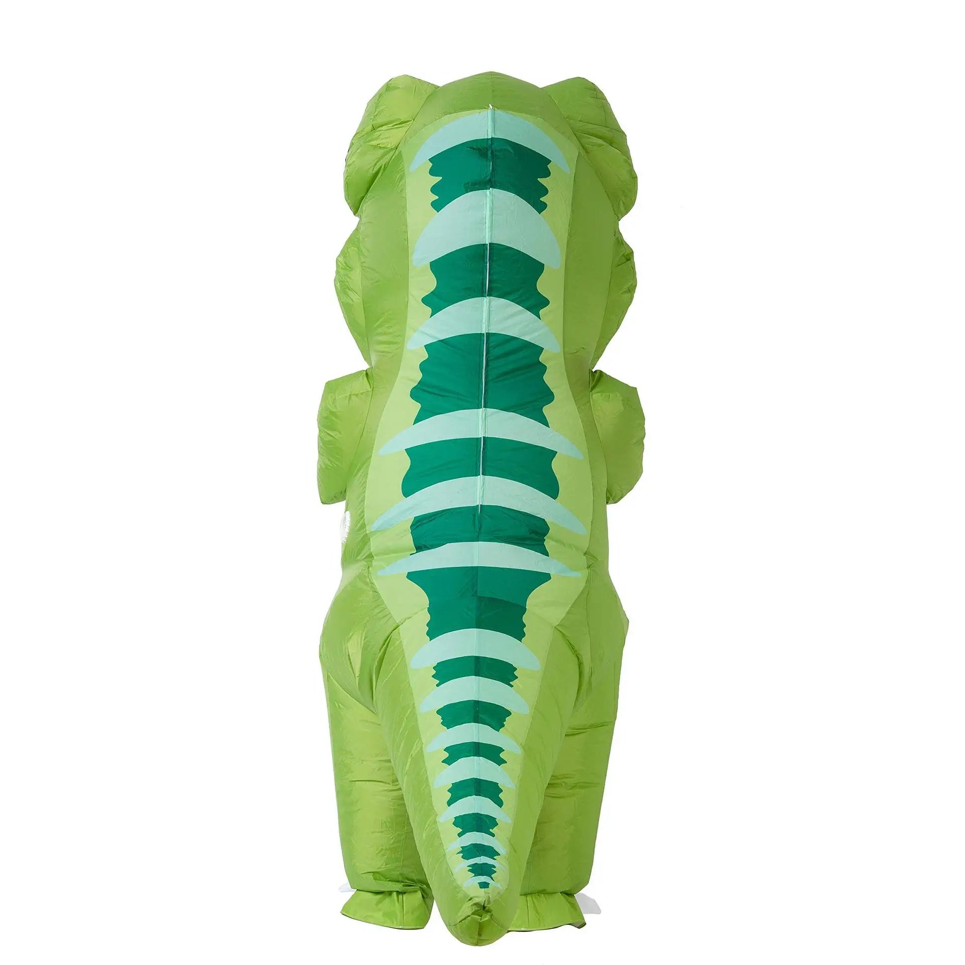 Funny Cartoon Big Mouth Inflatable Green Dinosaur Cosplay Costume Adult Halloween Carnival Party