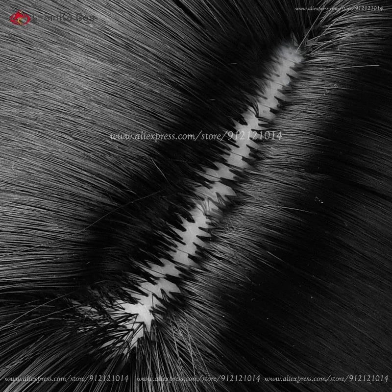 Anime Ada Wong Cosplay Wig Ada Wong Wigs Cosplay 32cm Short Black Heat Resistant Synthetic Hair Woman Party Role Wigs + Wig Cap