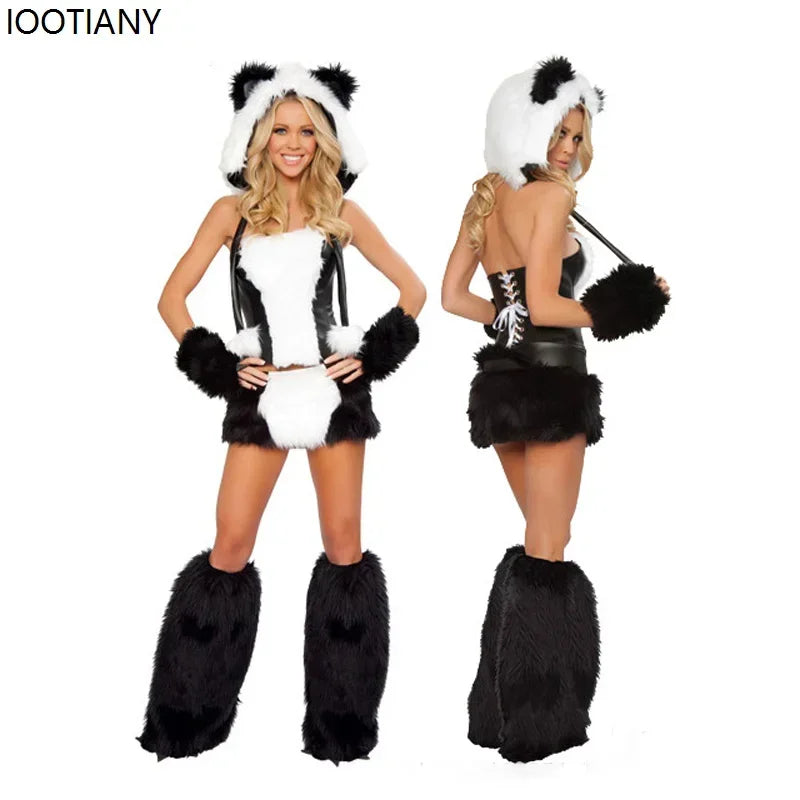 Anime Rabbit Fox CatwomanFancy Dress Carnival Party Stage Performance Dress Up Women Sexy Furry Cartoon Animal Cosplay Costumes