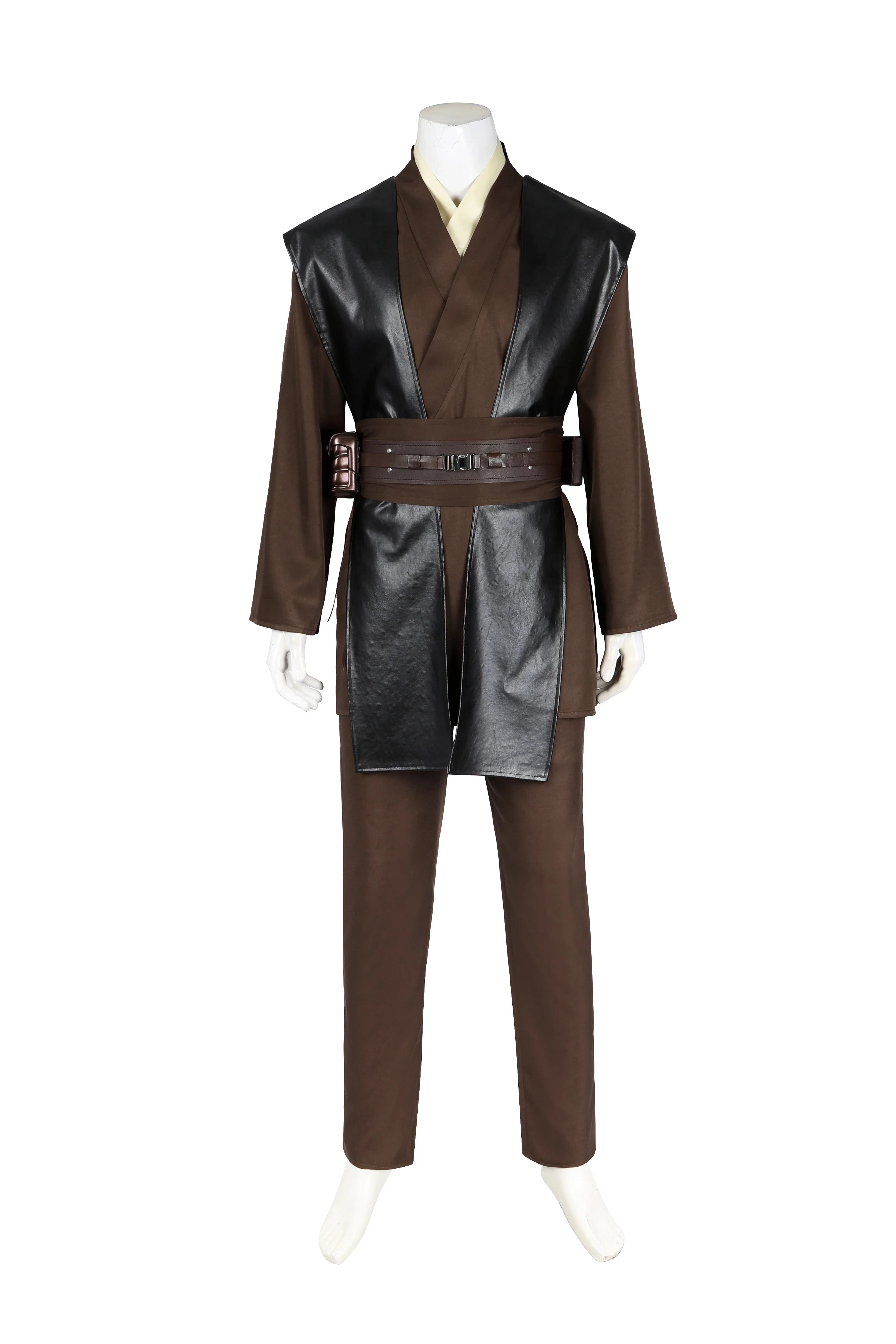 Anakin obiwan kenobi cosplay Costume Knight Adults Men Hooded Uniform Full Set for Halloween Carnival Role Playing Costume