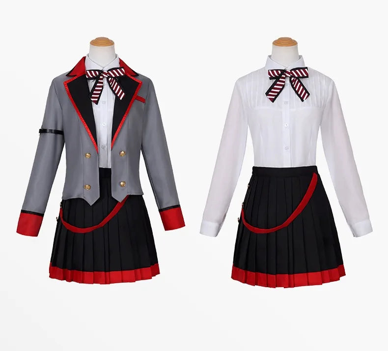 ANIMECC in Stock S-3XL Tenma Saki Hoshino Ichika Hinomori Shiho Mochizuki Honami Cosplay School Outfit Wig Halloween for Women