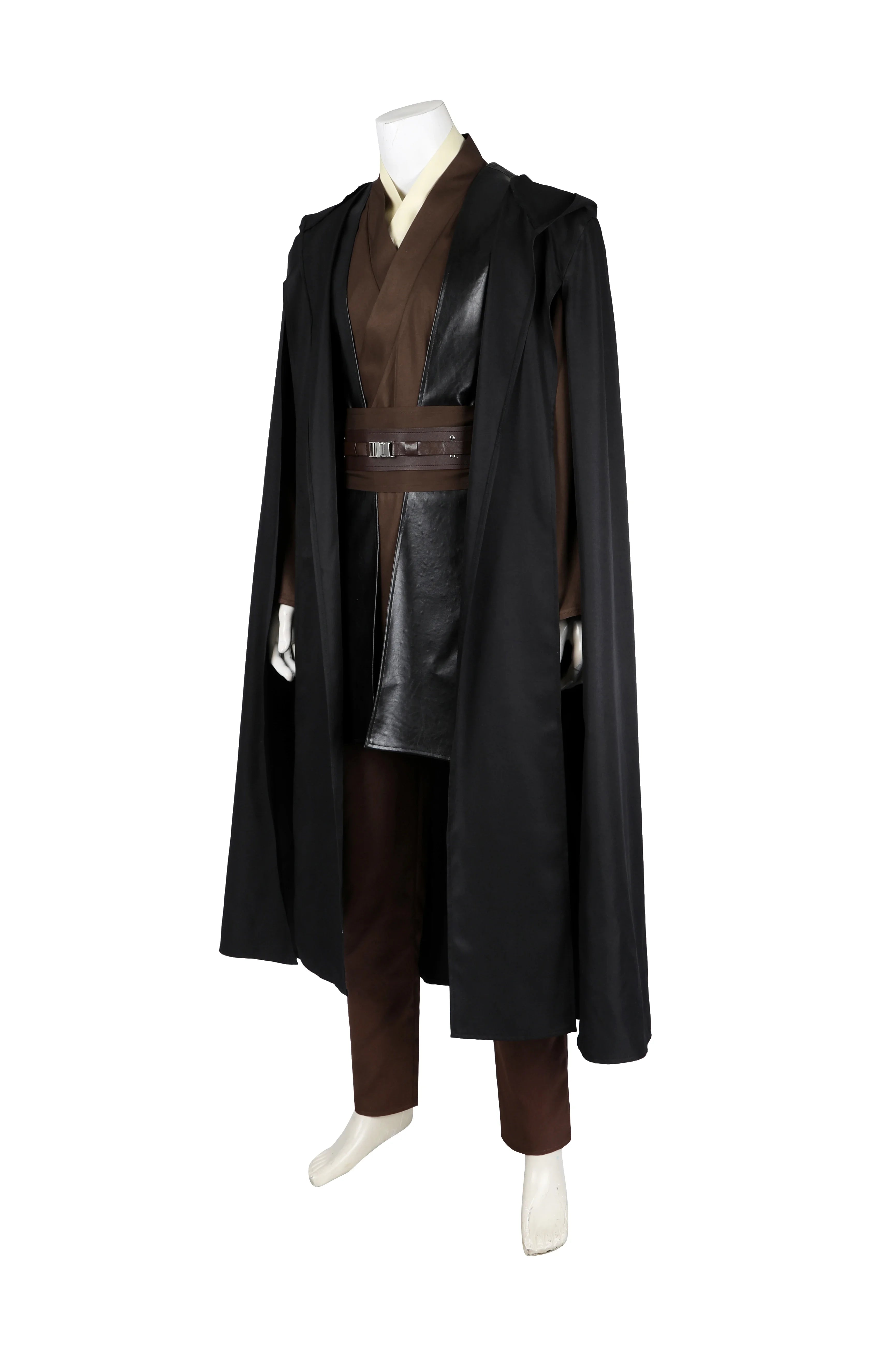 Anakin obiwan kenobi cosplay Costume Knight Adults Men Hooded Uniform Full Set for Halloween Carnival Role Playing Costume