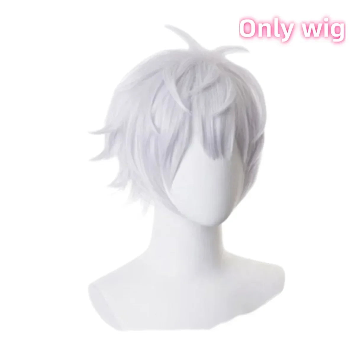 Gojo Satoru Cosplay Costumes pour hommes, Anime iforme de lycée, Perruque trempée, Costume d'Halloween, Vêtements pour adultes