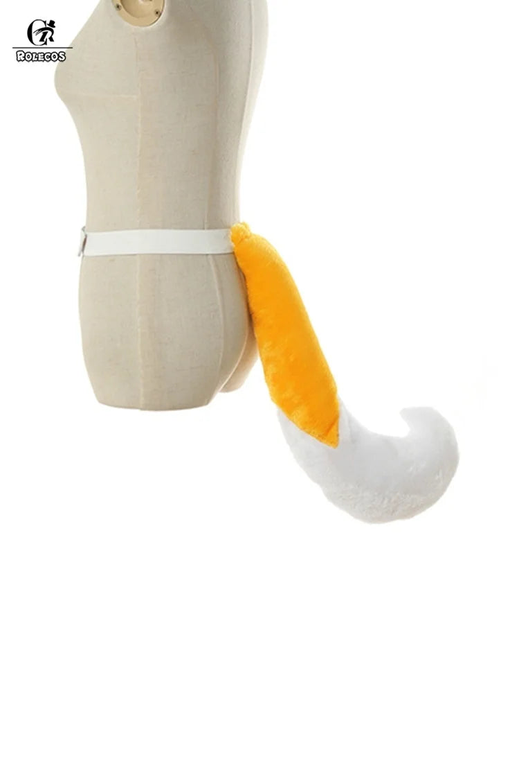 Animal Crossing Isabelle Cosplay Costume Game Animal Crossing New Horizons Costume Women Uniform Outfit Tail Headwear