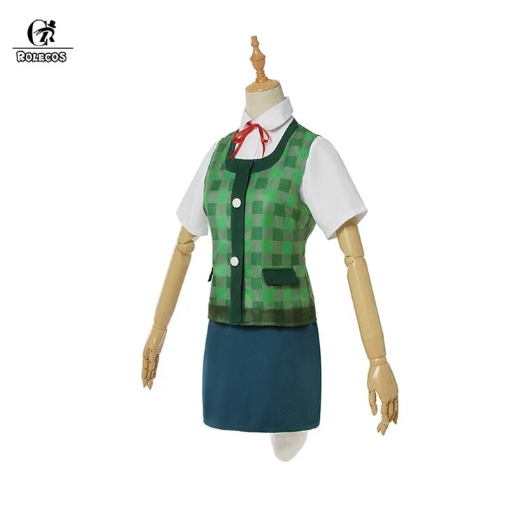 Animal Crossing Isabelle Cosplay Costume Game Animal Crossing New Horizons Costume Women Uniform Outfit Tail Headwear