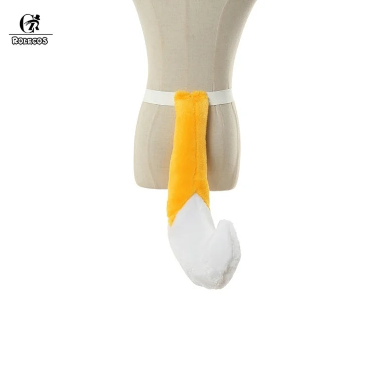 Animal Crossing Isabelle Cosplay Costume Game Animal Crossing New Horizons Costume Women Uniform Outfit Tail Headwear