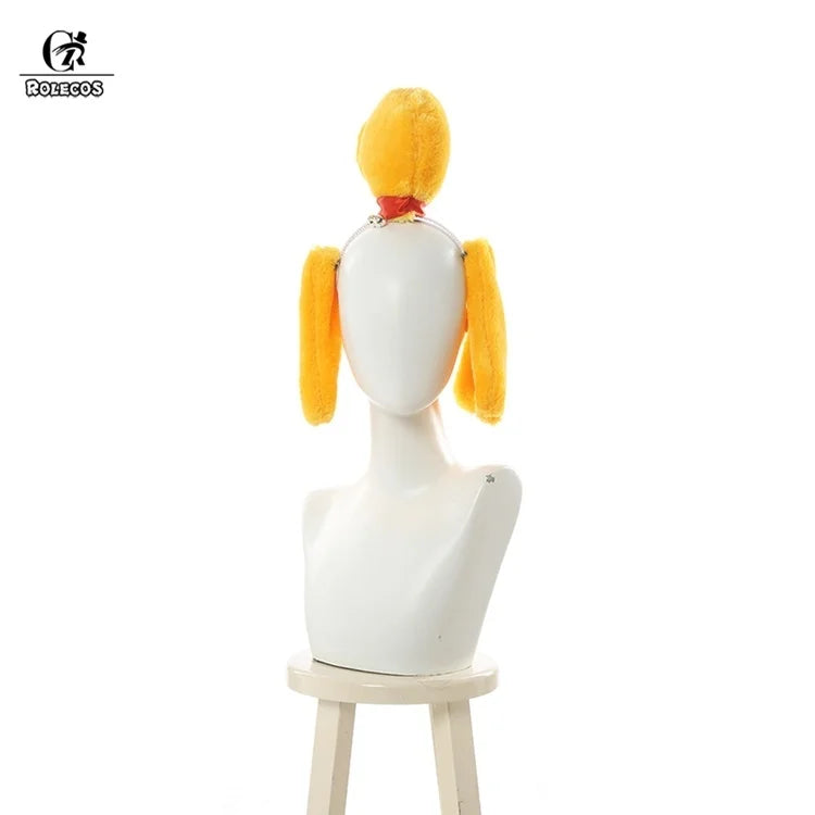 Animal Crossing Isabelle Cosplay Costume Game Animal Crossing New Horizons Costume Women Uniform Outfit Tail Headwear