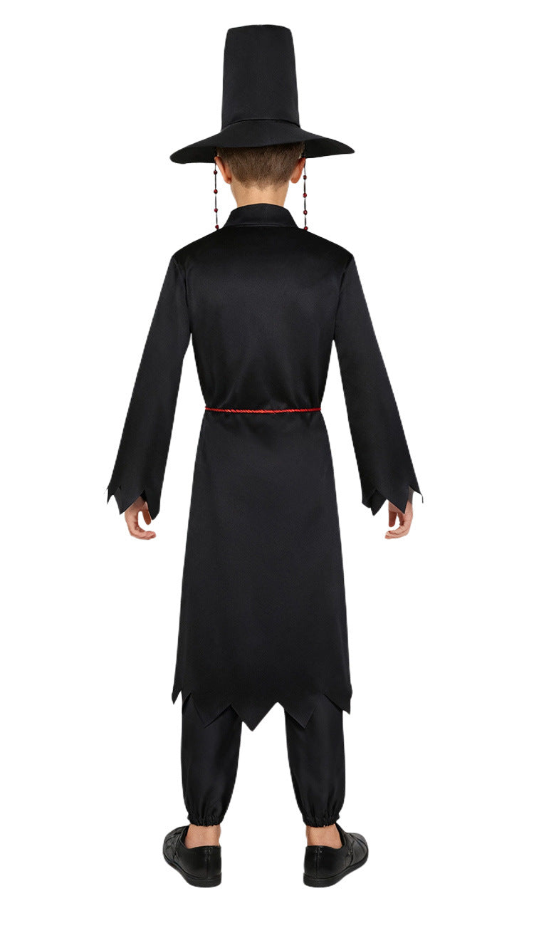 Kids Two Style Anime Jinu Cosplay Costumes Demon Hunter Saja Boy Kpop Group Singing Korea Style Boy Idol Halloween Party Costume