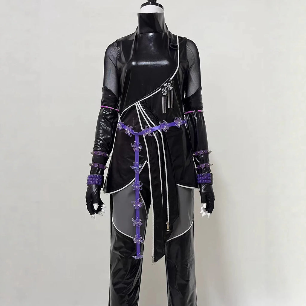 Anime KPOP Huntrix Mira Rumi Zoey Cosplay Kids Costume Wig KPop Demon Hunters Uniform For Women Girls Halloween  Party Props