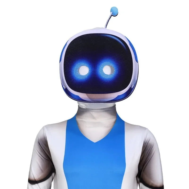 Children Adult Astro Bot Game Cosplay Costume Funny  Adult Astro Bot Jumpsuit Headwear Costume Carnival Costume Party Dress Up