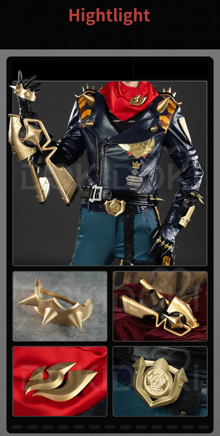 IN STOCK Lighter Cosplay Costume Game Zenless Zone Zero DokiDoki ZZZ Sons of Calydon Lighter Cosplay Arm Armor