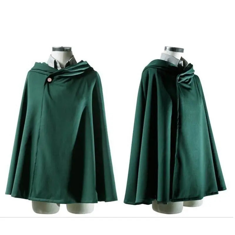 Anime Attack on Titan Levi Ackerman Mikasa Eren Jaeger Soldier Commander Cosplay Suit Belt Investigation Corps Freedom Wings