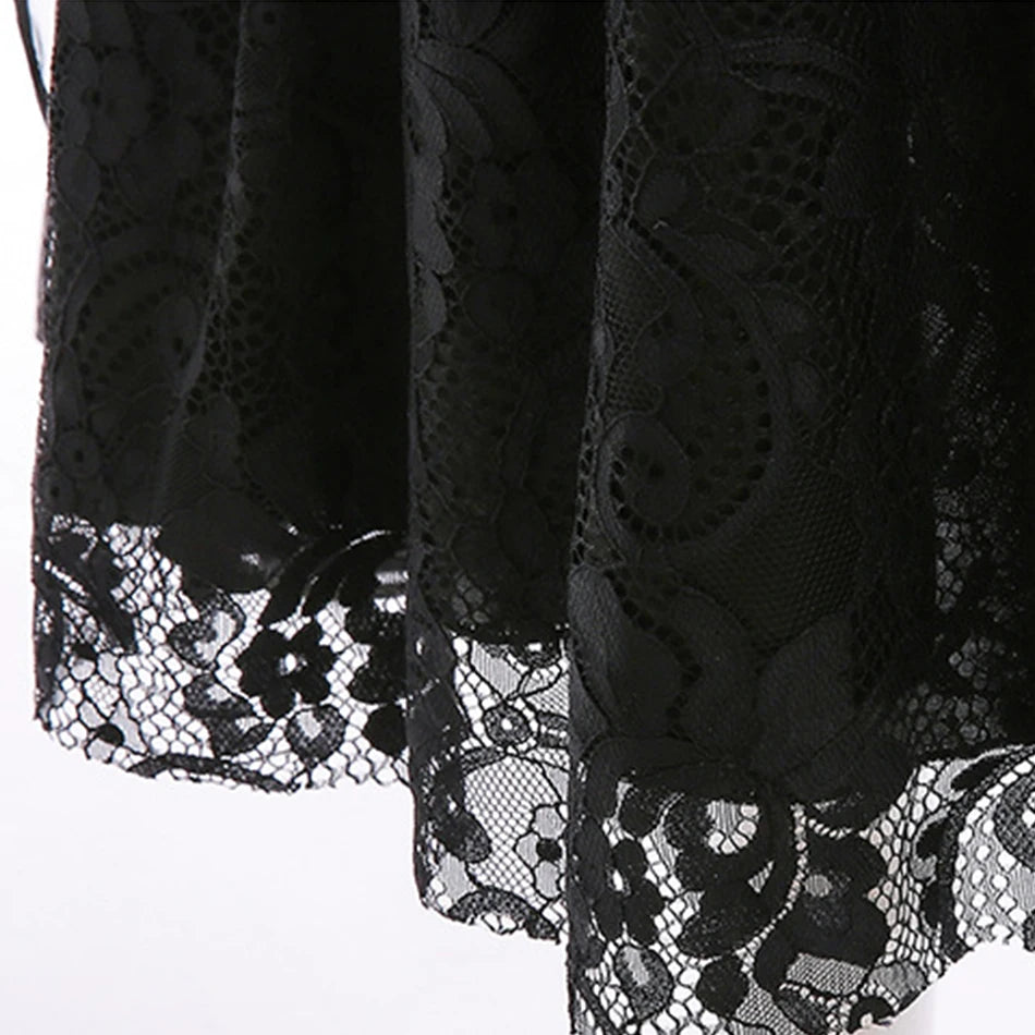 Girl Maleficent Dress Halloween Kid Witch Costume Long Sleeve Black Lace Gown Evil Role Playing Costume Carnival Cosplay Outfits