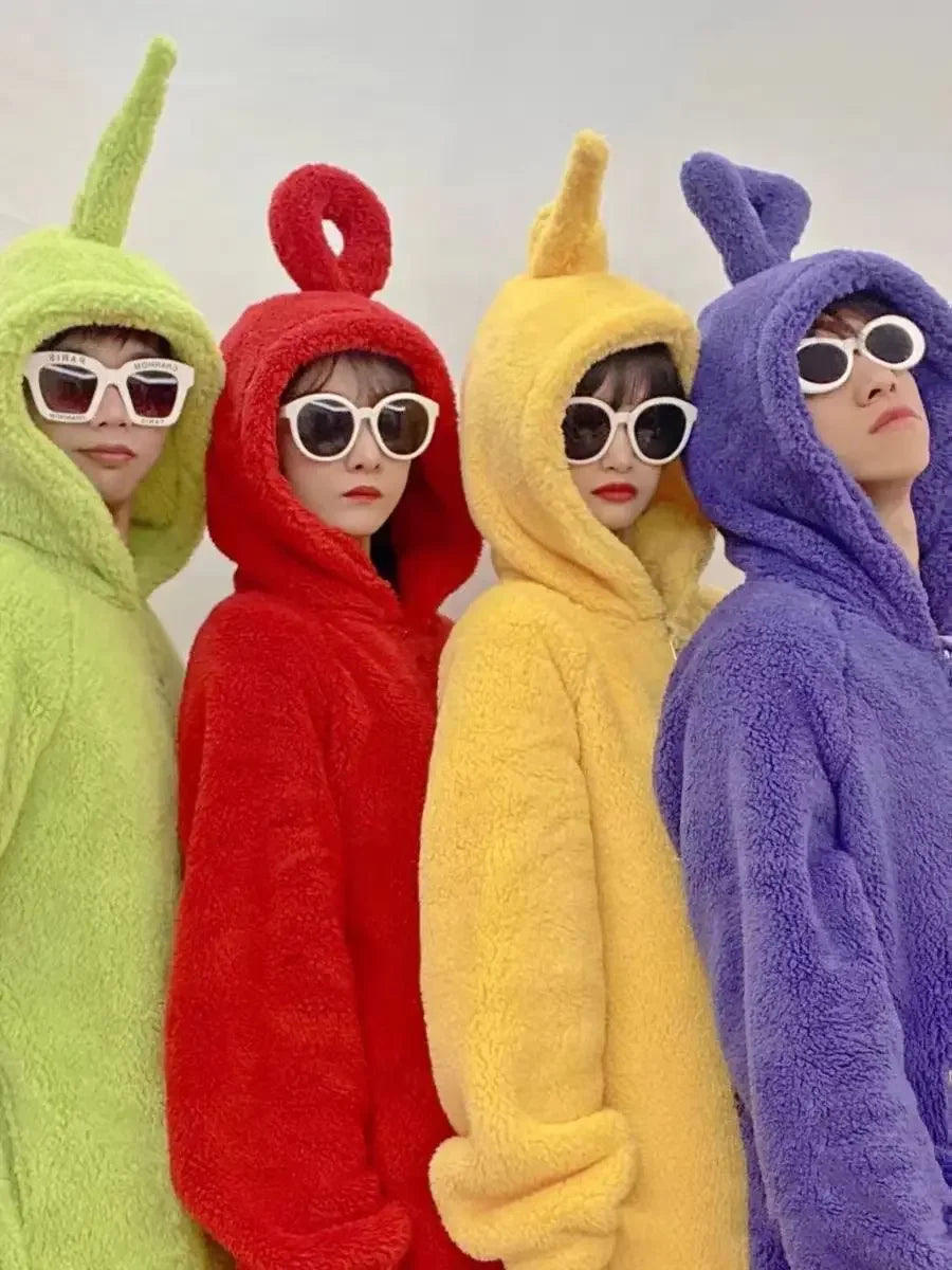 Anime TeleCostubbies Costumes For Adult Kids SoftLala Home Clothes Cosplay Long Sleeves Piece Pajamas Costume Party Wear