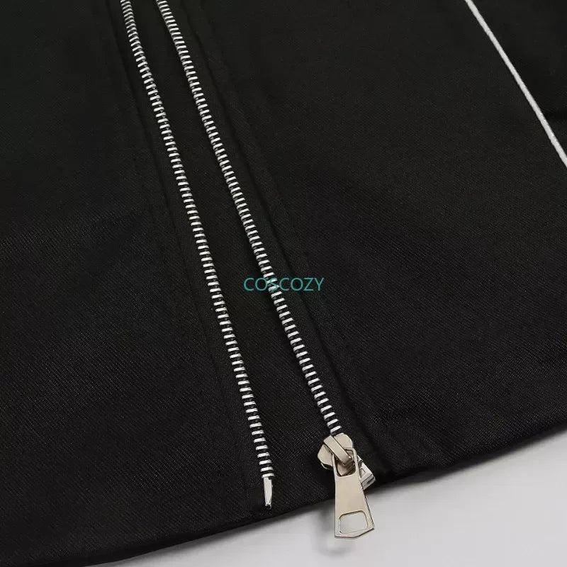 New Game P3 Makoto Yuki Cosplay Costume Wig Gekkoukan High School Uniform Embroidery Black Suit Pants Shirt Daily Wearing Gifts