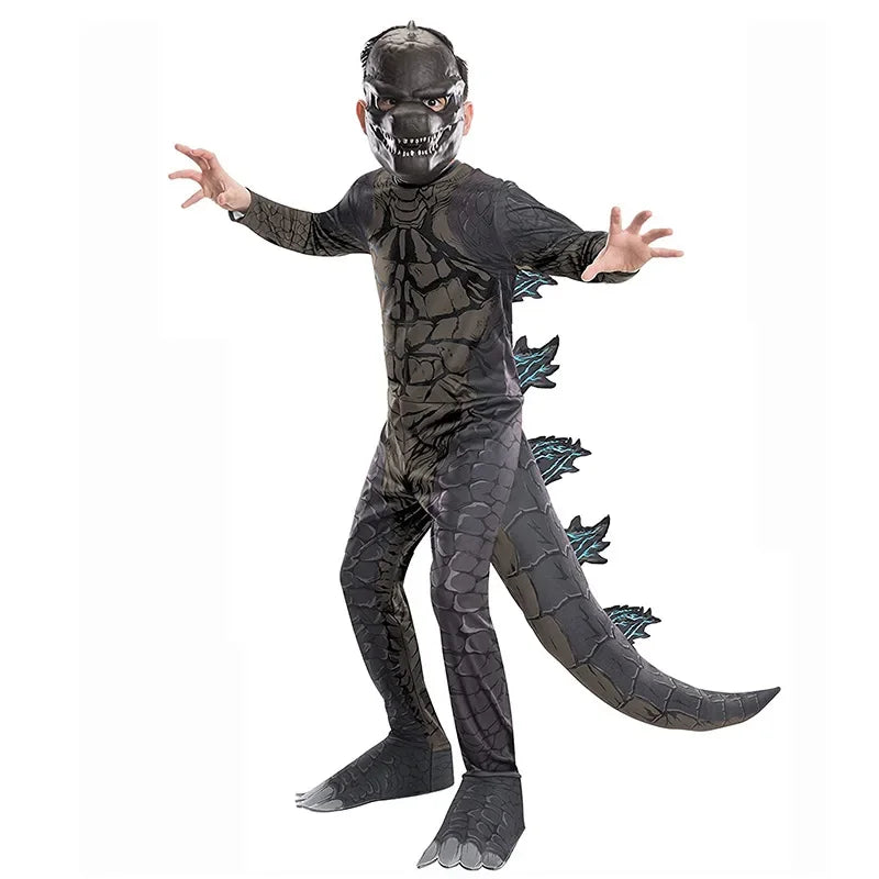 Halloween Children's Dinosaur Costumes World T-Tyrannosaurus Cosplay Jumpsuits Stage Party Cos Suits For Kids Christmas Gifts