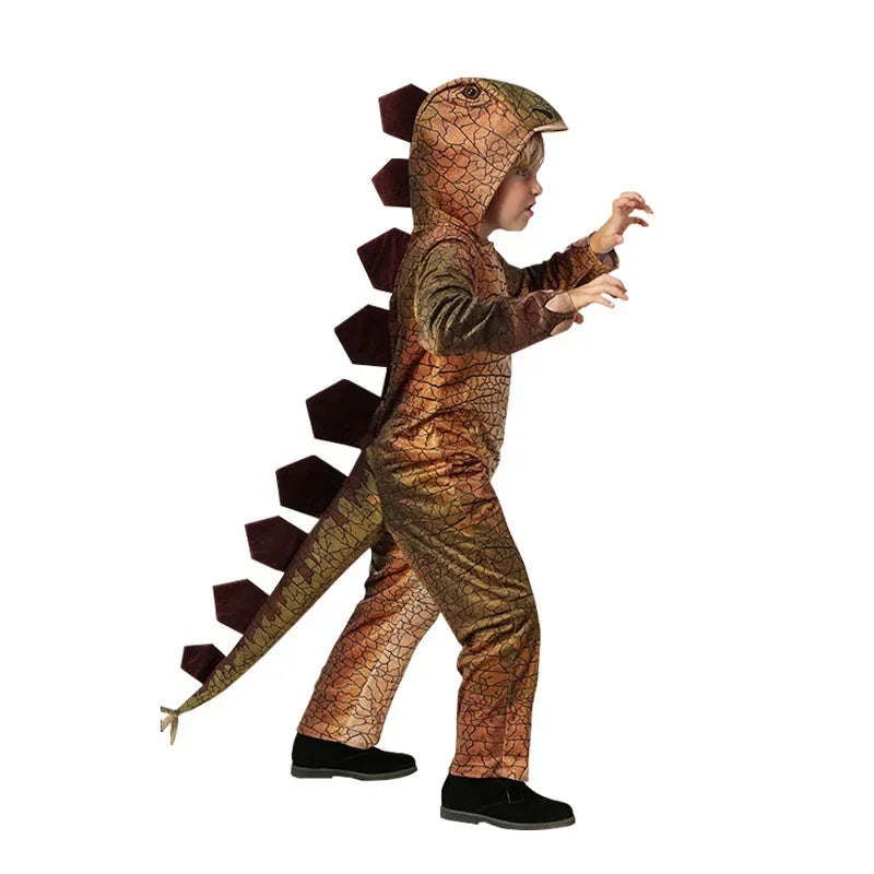 Halloween Children's Dinosaur Costumes World T-Tyrannosaurus Cosplay Jumpsuits Stage Party Cos Suits For Kids Christmas Gifts