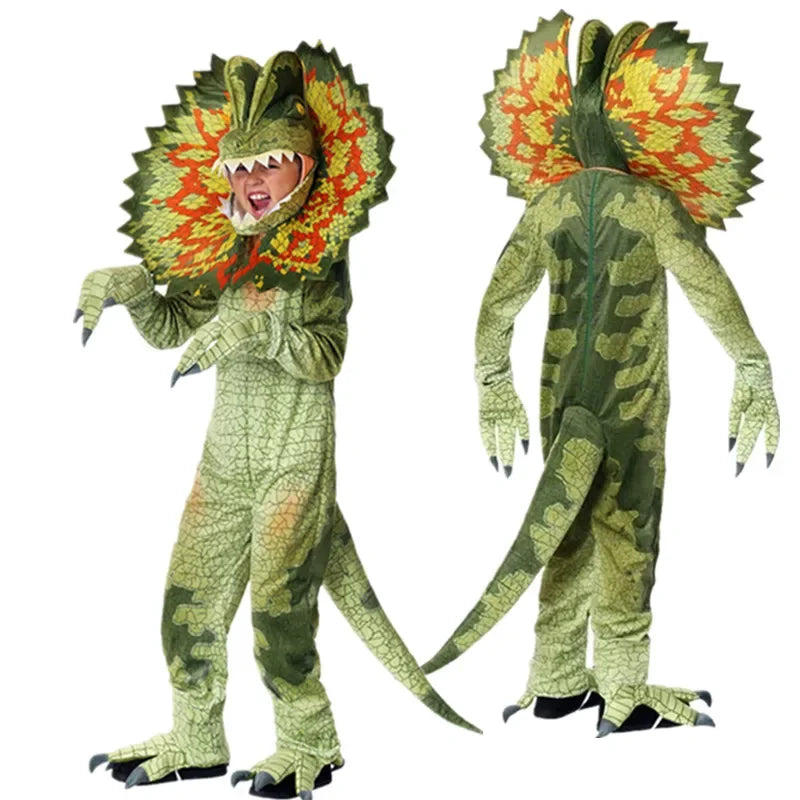 Halloween Children's Dinosaur Costumes World T-Tyrannosaurus Cosplay Jumpsuits Stage Party Cos Suits For Kids Christmas Gifts