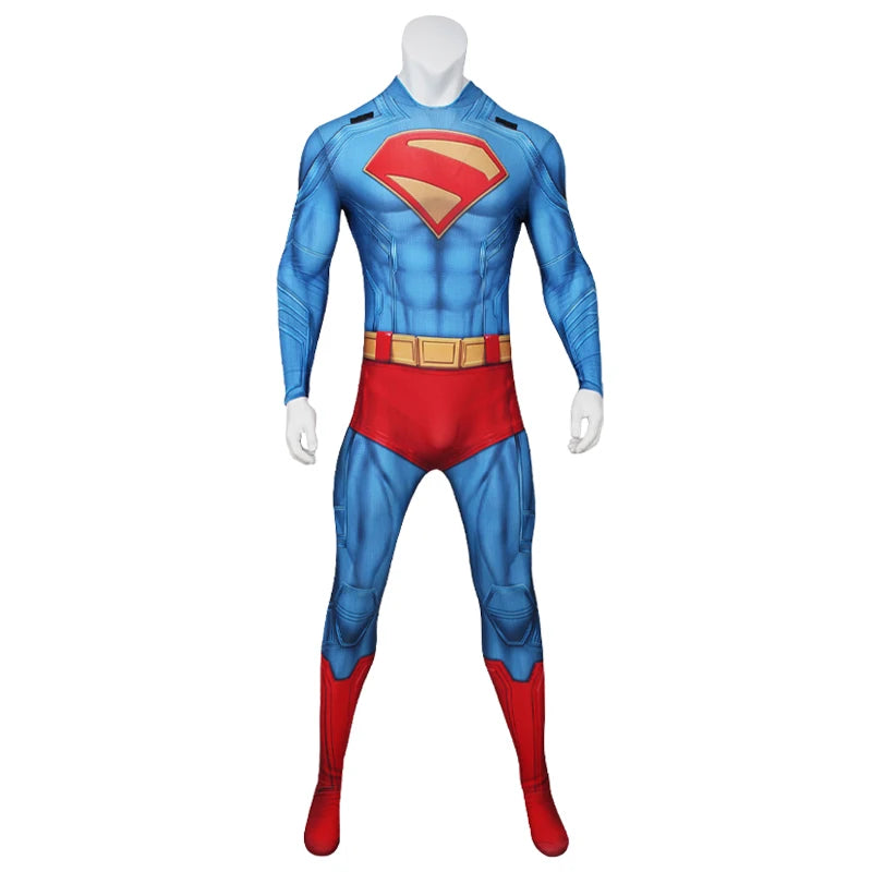 BEAST KINGDOM Superman 2025 Cosplay Kal-El Cosplay Costume An Inheritance Skintight Jumpsuit Cloak Movie Halloween Cos Adult Men