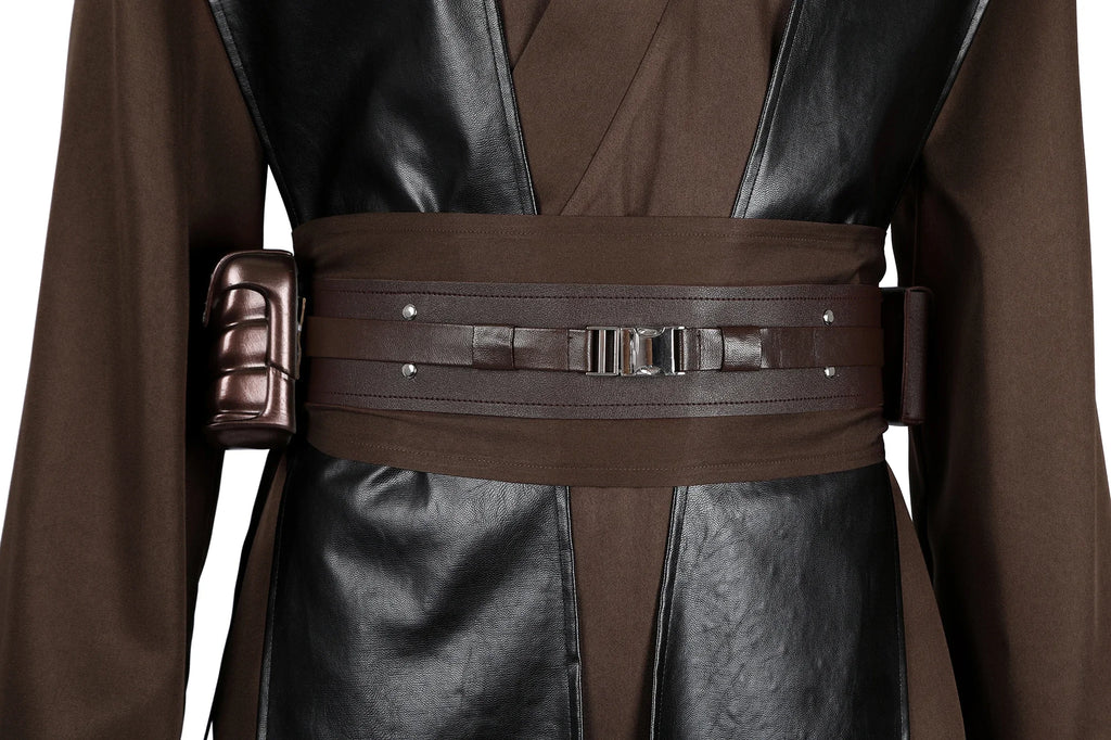 Anakin obiwan kenobi cosplay Costume Knight Adults Men Hooded Uniform Full Set for Halloween Carnival Role Playing Costume