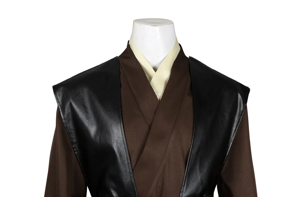 Anakin obiwan kenobi cosplay Costume Knight Adults Men Hooded Uniform Full Set for Halloween Carnival Role Playing Costume