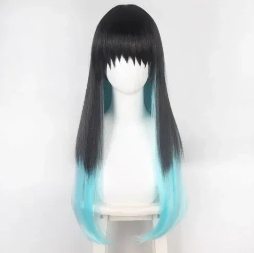 Aime Tokitou Muichirou Cosplay Costume Demon Slayer Cosplay Kimetsu No Yaiba Kisatsutai Uniform Wig Halloween Costume for Woman