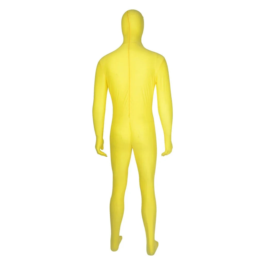 Dancing Full Body Zentai Adult Novelty Cosplay Costumes Spandex Black Suit Tight One Piece Catsuit Halloween Men Women Bodysuit