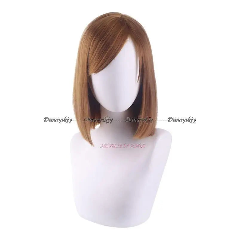 Anime JJK Kugisaki Nobara Cosplay Costume Kugisaki Nobara Wig Hammer Women Suit Outfit Uniform Bag Belt Hallowen Suit