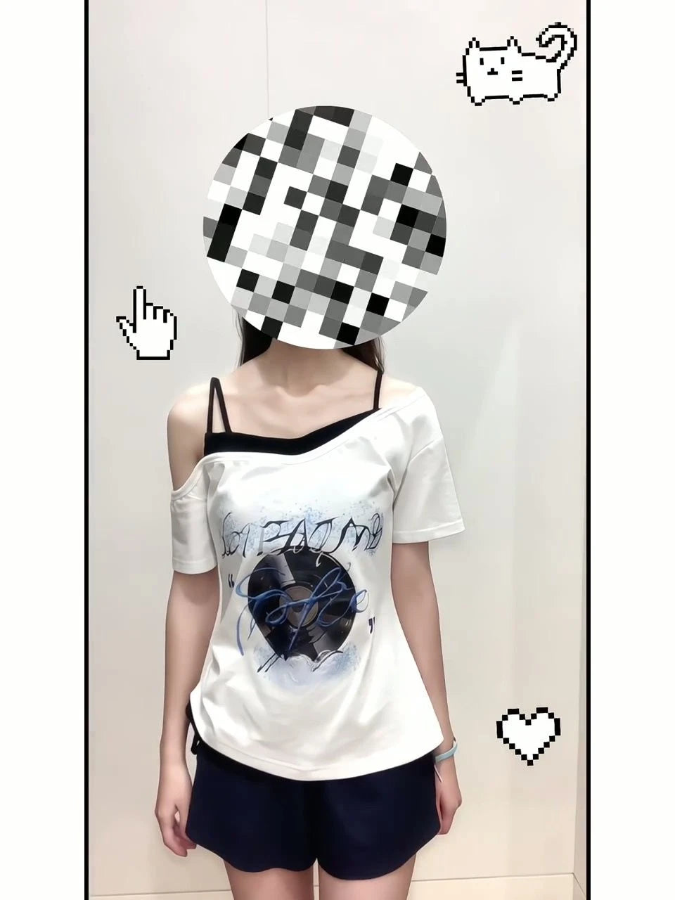 Game Love and Deepspace Leading Lady Cosplay Costume Women Faux Two-piece Short Sleeve T-shirt and Shorts Set Loungewear