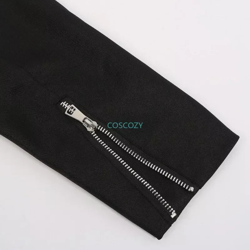 New Game P3 Makoto Yuki Cosplay Costume Wig Gekkoukan High School Uniform Embroidery Black Suit Pants Shirt Daily Wearing Gifts