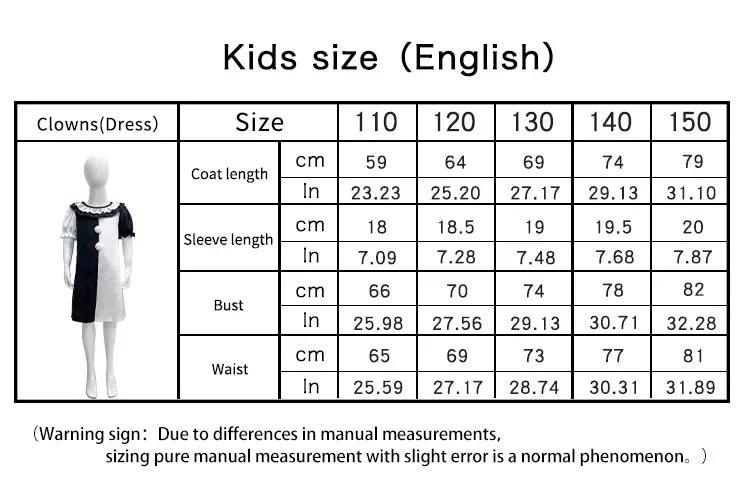 Terrifier Cosplay Costume Children Girls Boys Horror Carnival Party Dress Hat Mask Killer Clowns Jumpsuit for Halloween Costumes