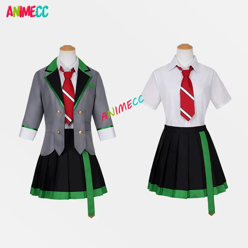 ANIMECC in Stock S-3XL Tenma Saki Hoshino Ichika Hinomori Shiho Mochizuki Honami Cosplay School Outfit Wig Halloween for Women