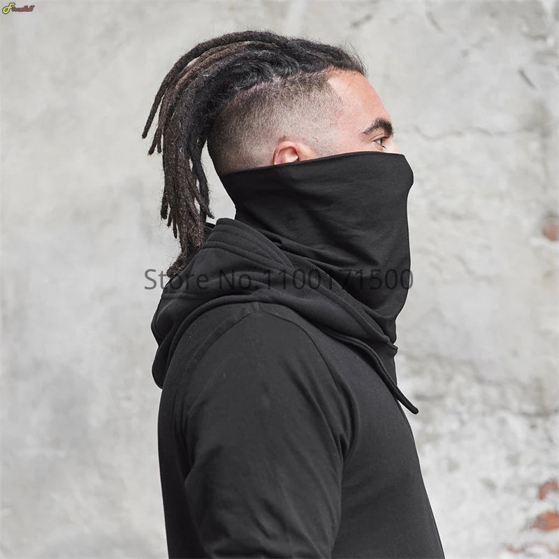 Unisex Halloween Costumes Medieval Mask Hat Cosplay Renaissance Hooded Cloak Cape Cowl Assassin Black Gothic Vampire Accessories