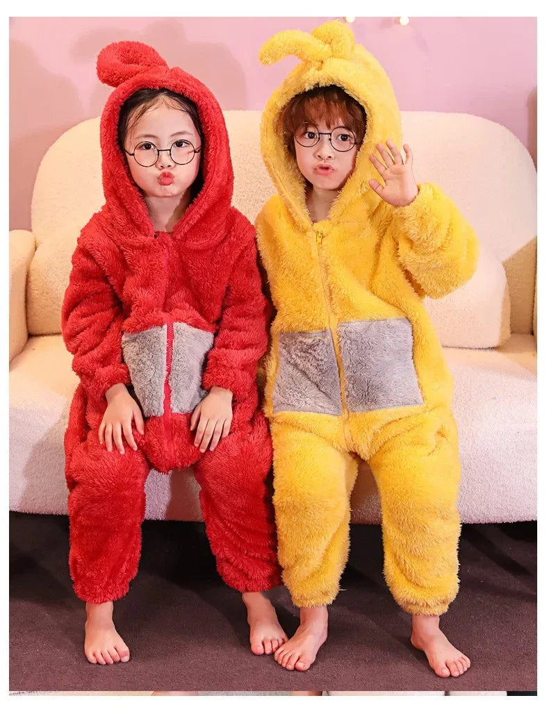 Anime TeleCostubbies Costumes For Adult Kids SoftLala Home Clothes Cosplay Long Sleeves Piece Pajamas Costume Party Wear