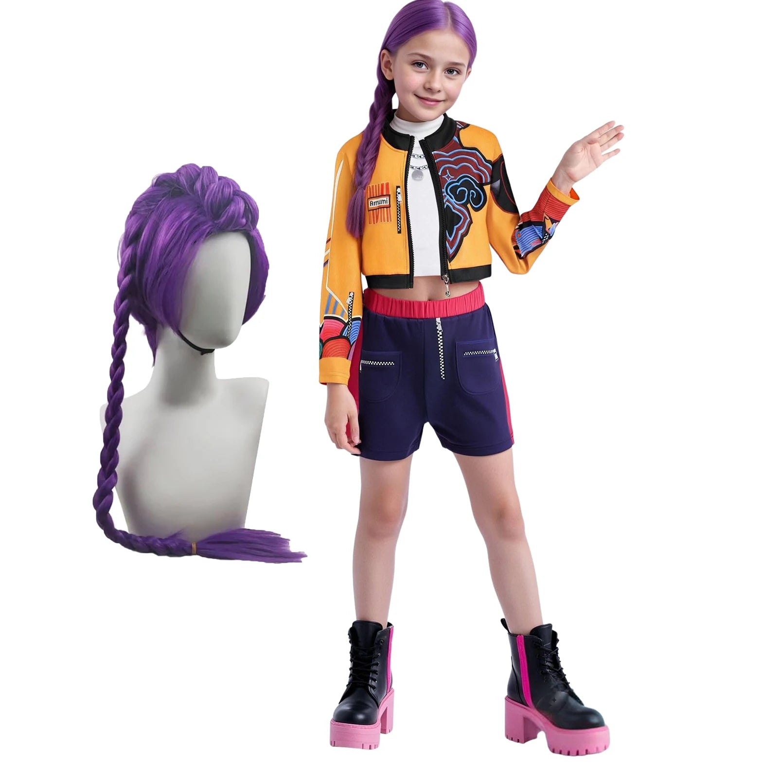 K-pop Hunters Cosplay Rumi Zoey Mira Hunt‘trix Dress Up Kpop Singer Costumes Kids for Pop Music Party