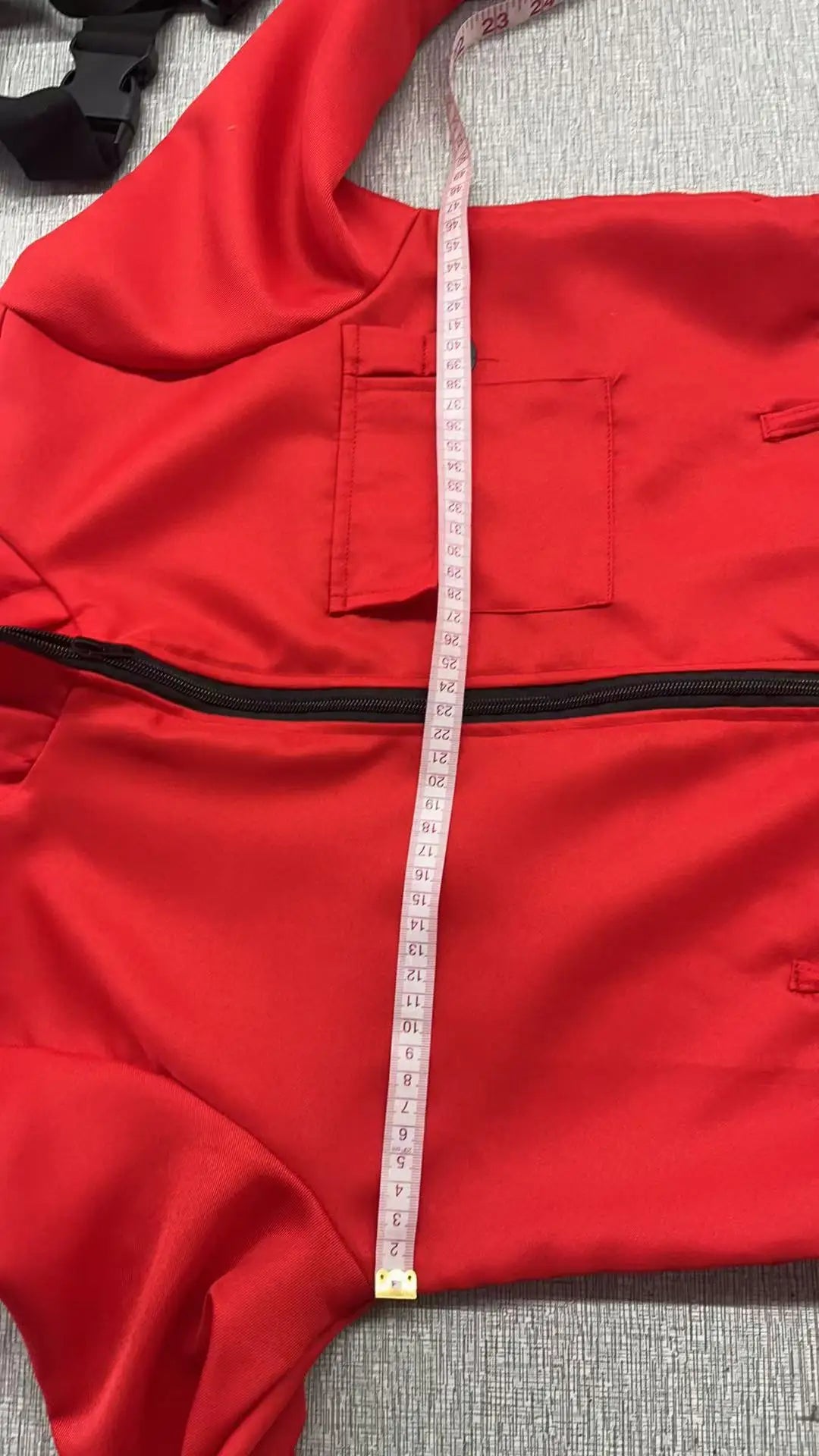 Calamari Game Guard Cosplay Costume Red Jumpsuit Outfit Adult KidsTeenagers Tracksuit Hooded Overall Belt Gloves Set Halloween