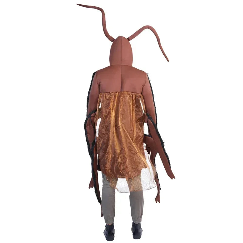 Eraspooky Funny Family Group Cosplay Carnival Cockroach Costume Adults Unisex Animal Jumpsuit Halloween Costume For Kids QW7622