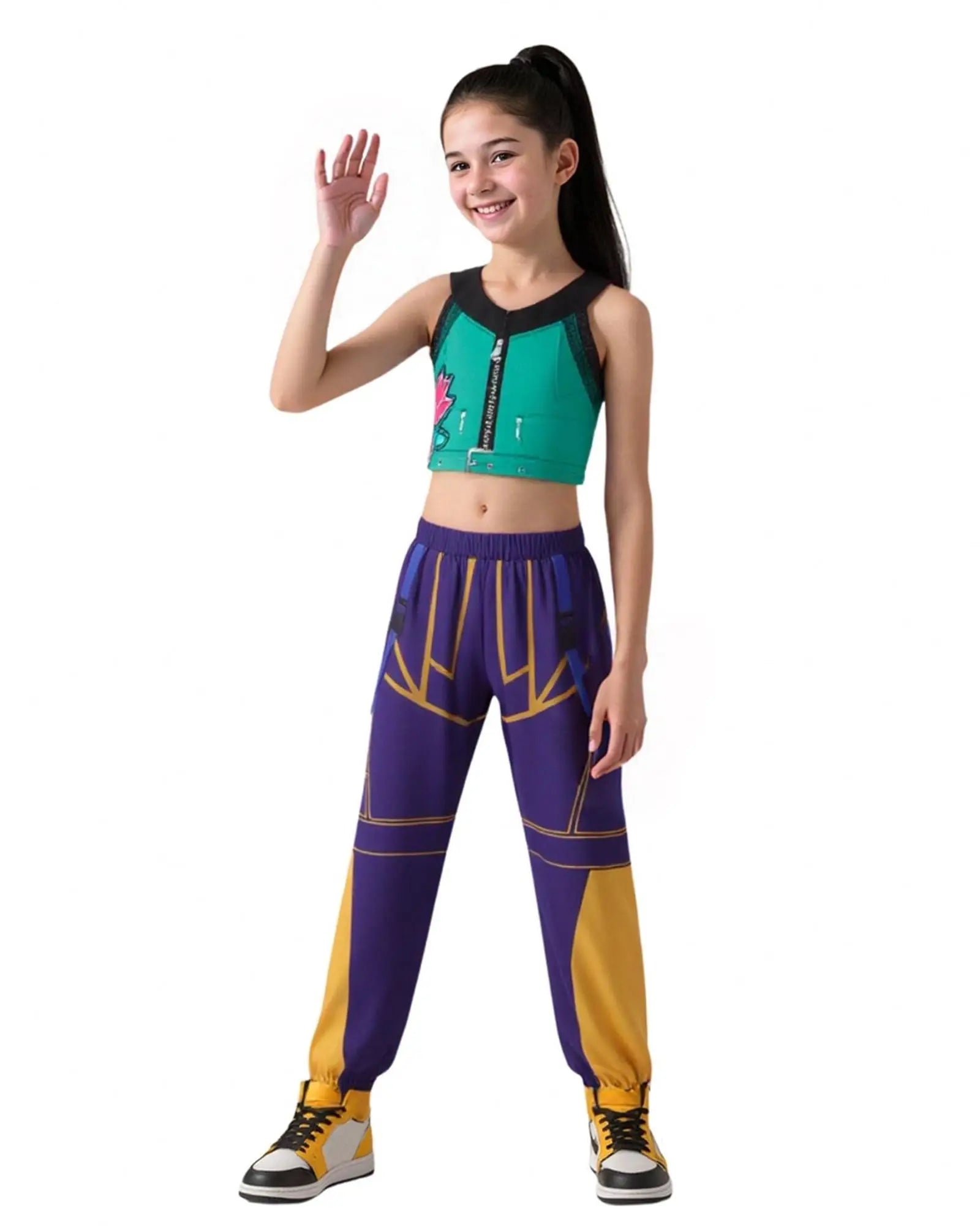 K-pop Hunters Cosplay Rumi Zoey Mira Hunt‘trix Dress Up Kpop Singer Costumes Kids for Pop Music Party